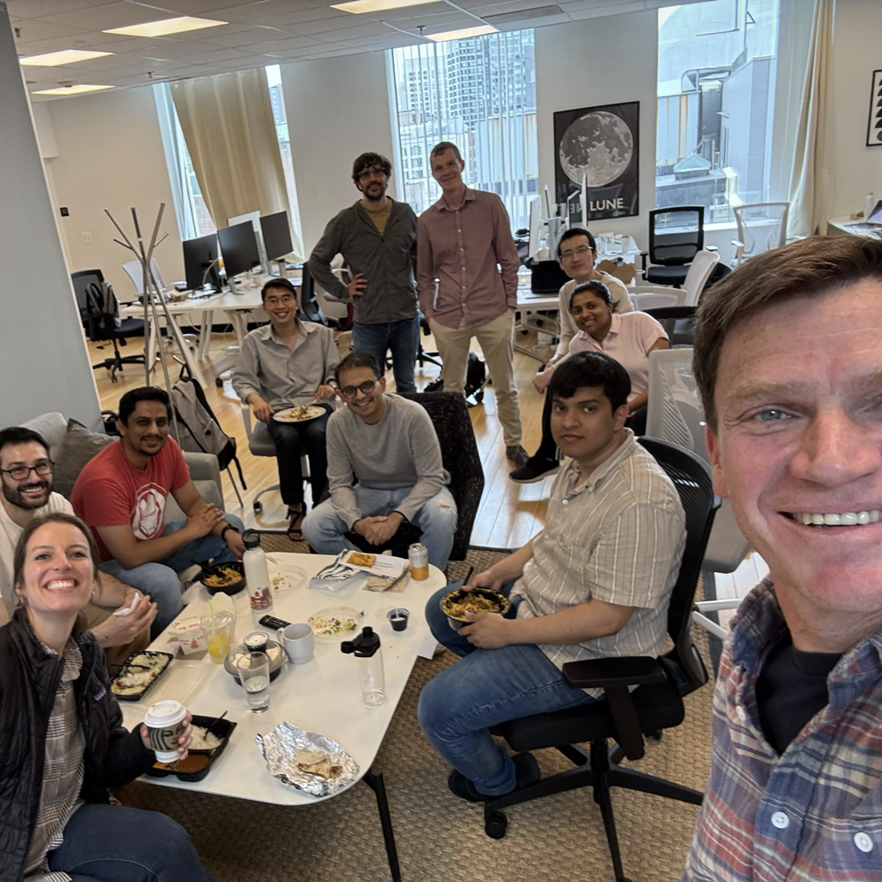 Team lunch in our Boston office