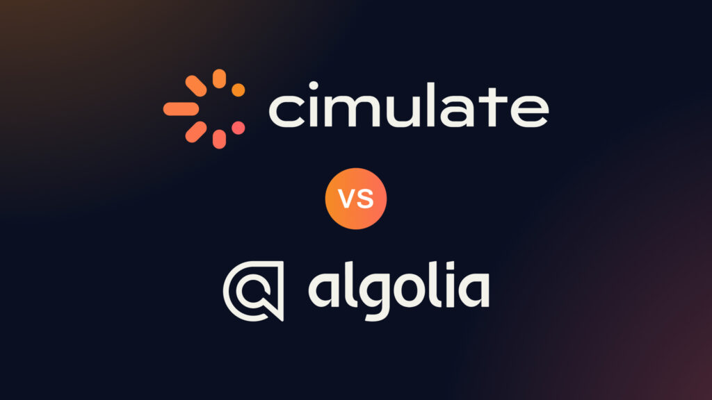 Cimulate vs. Algolia: Two approaches to AI-powered product discovery